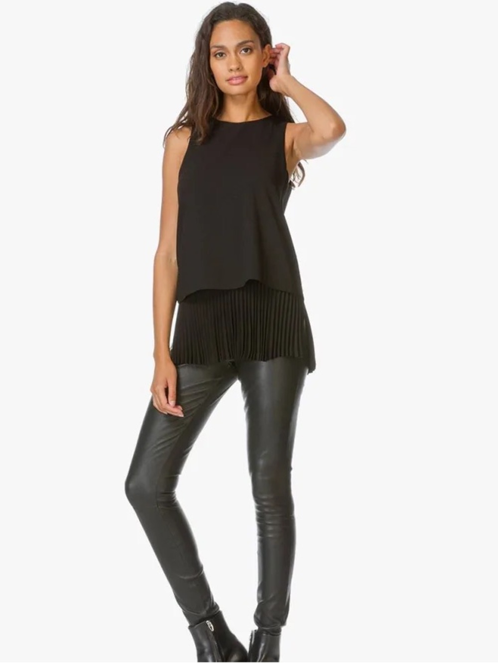 Theory Pleated Anastasia Top L